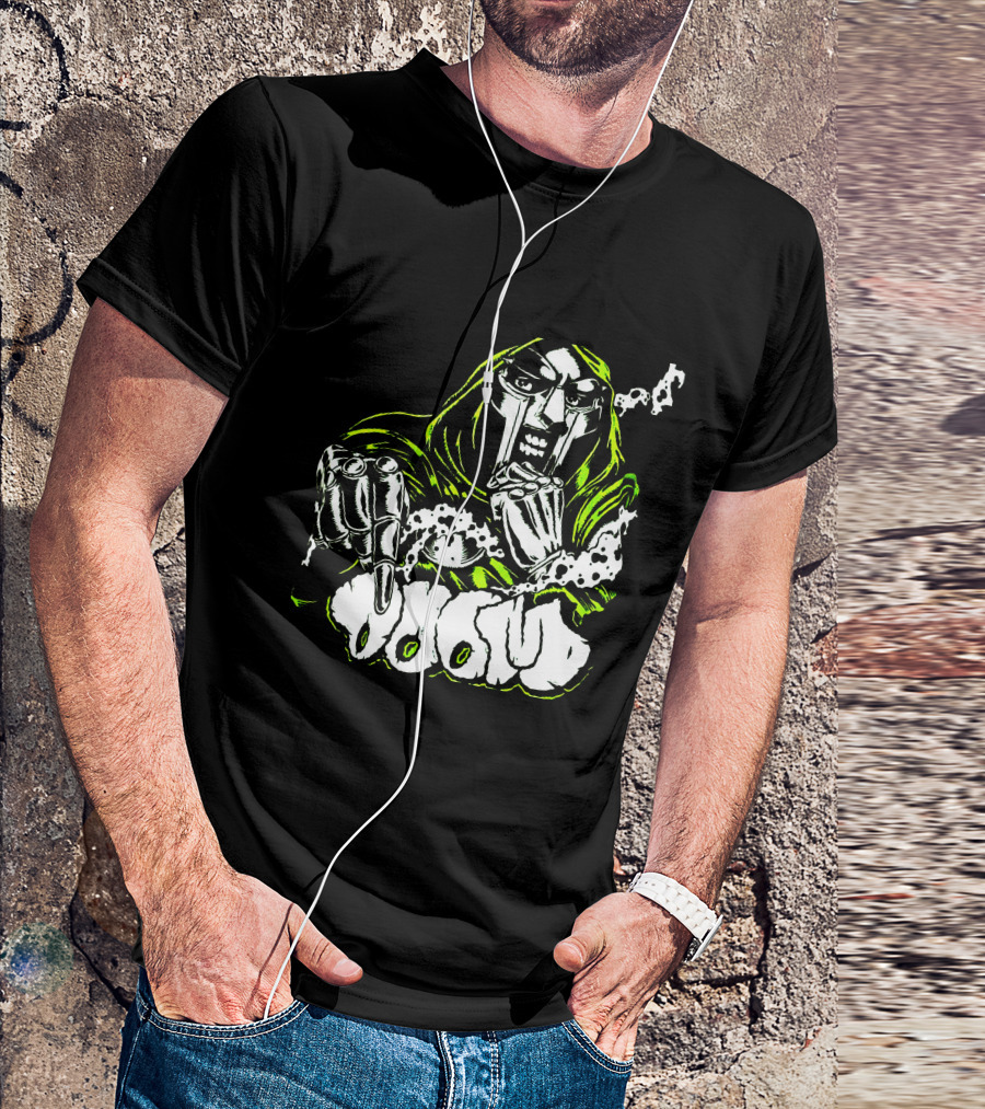 MF Doom Hip Hop Villain Mask Graffiti T-Shirt