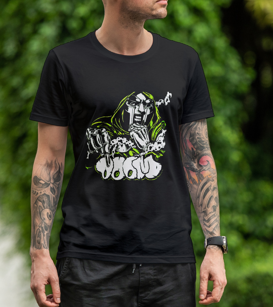 MF Doom Hip Hop Villain Mask Graffiti T-Shirt