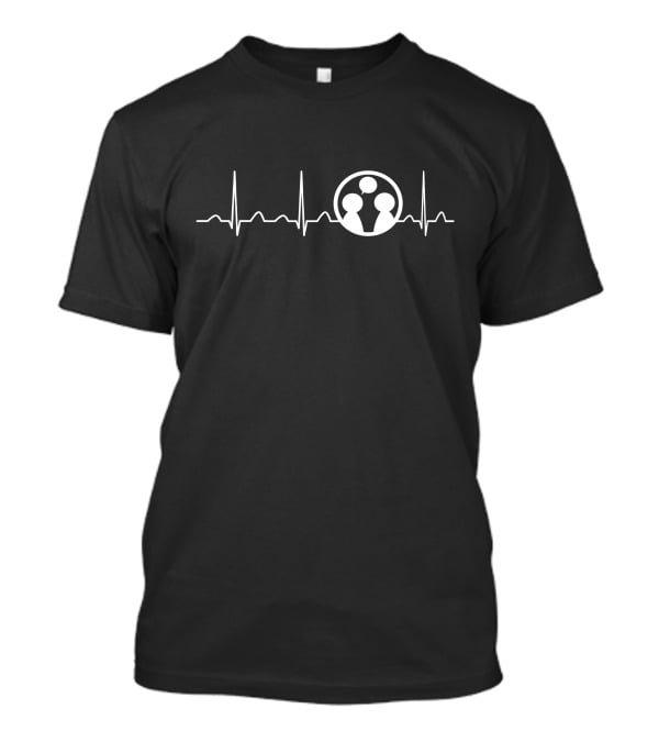 Guidance Counselor's Heartbeat With Conversation Icons T-Shirt