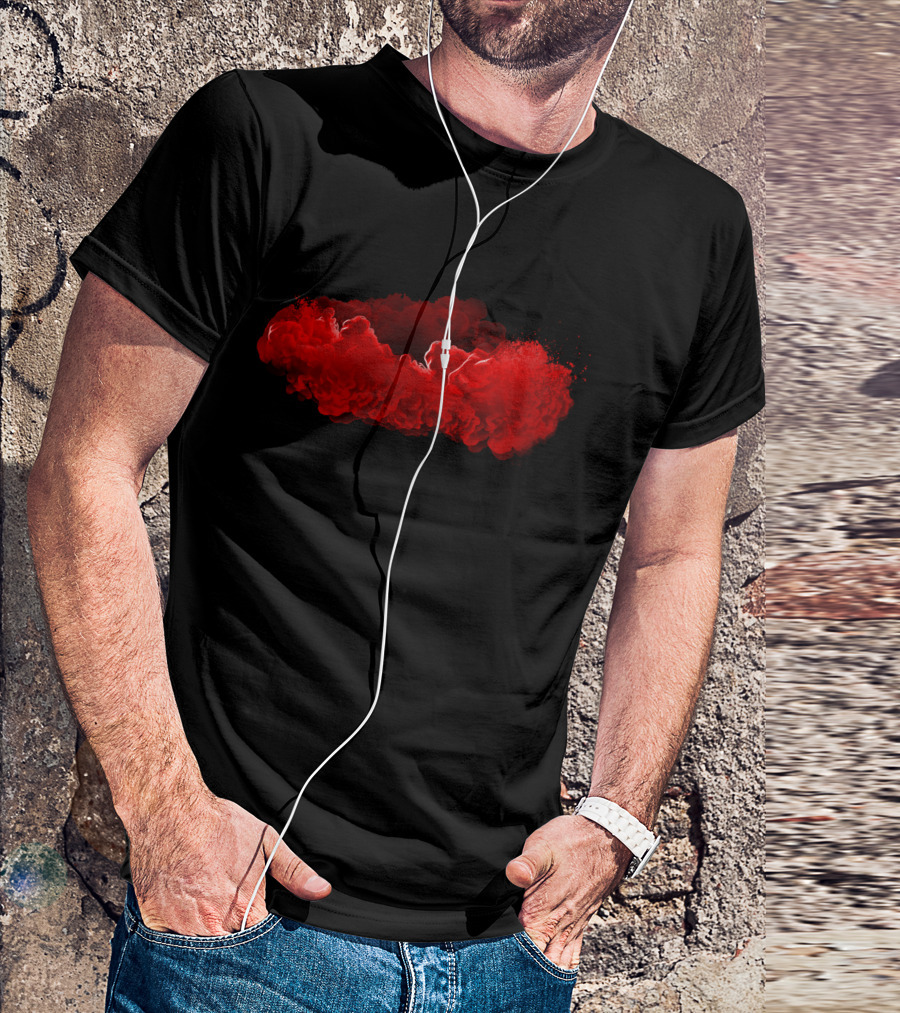 Test Red Cloud Burst T-Shirt
