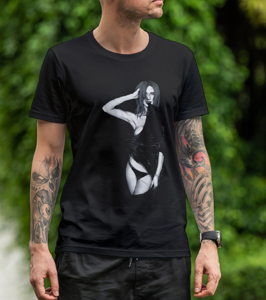 Hottie Black And White T-Shirt