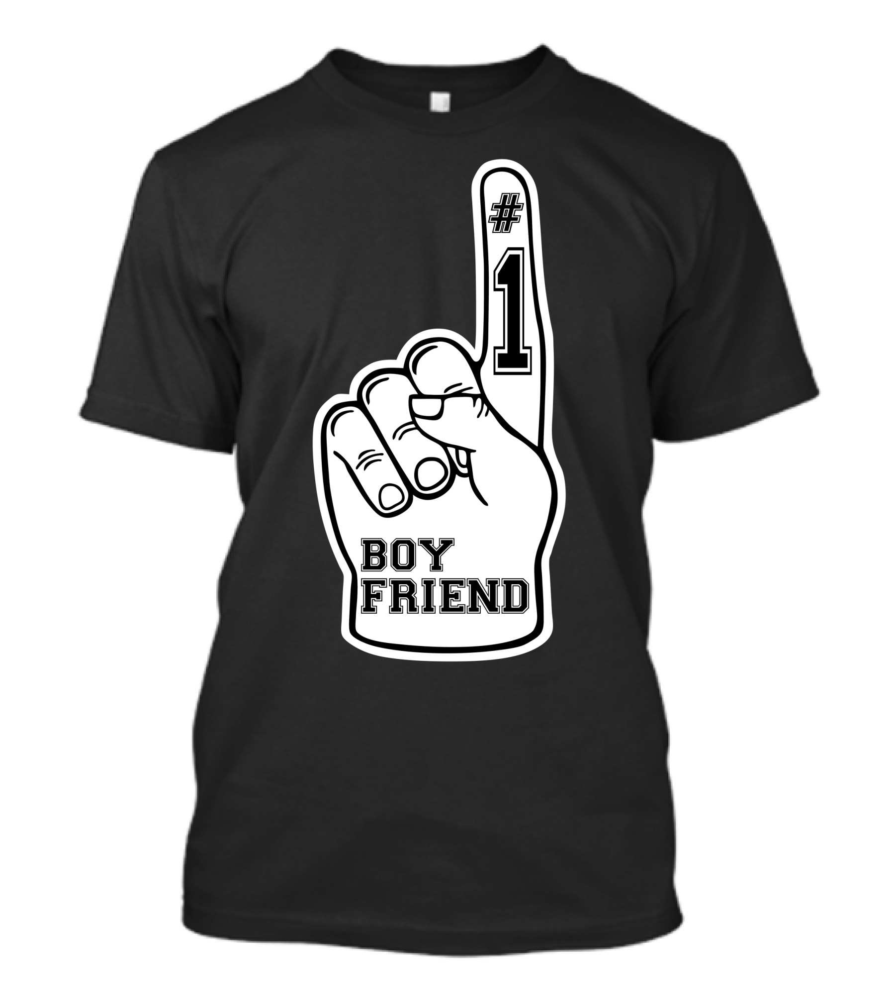 1 Boyfriend Number One Boyfriend T-Shirt