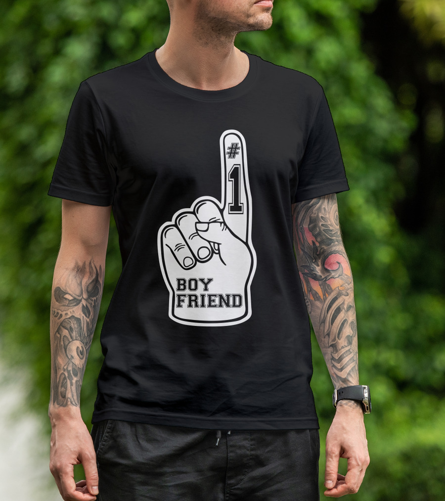 1 Boyfriend Number One Boyfriend T-Shirt