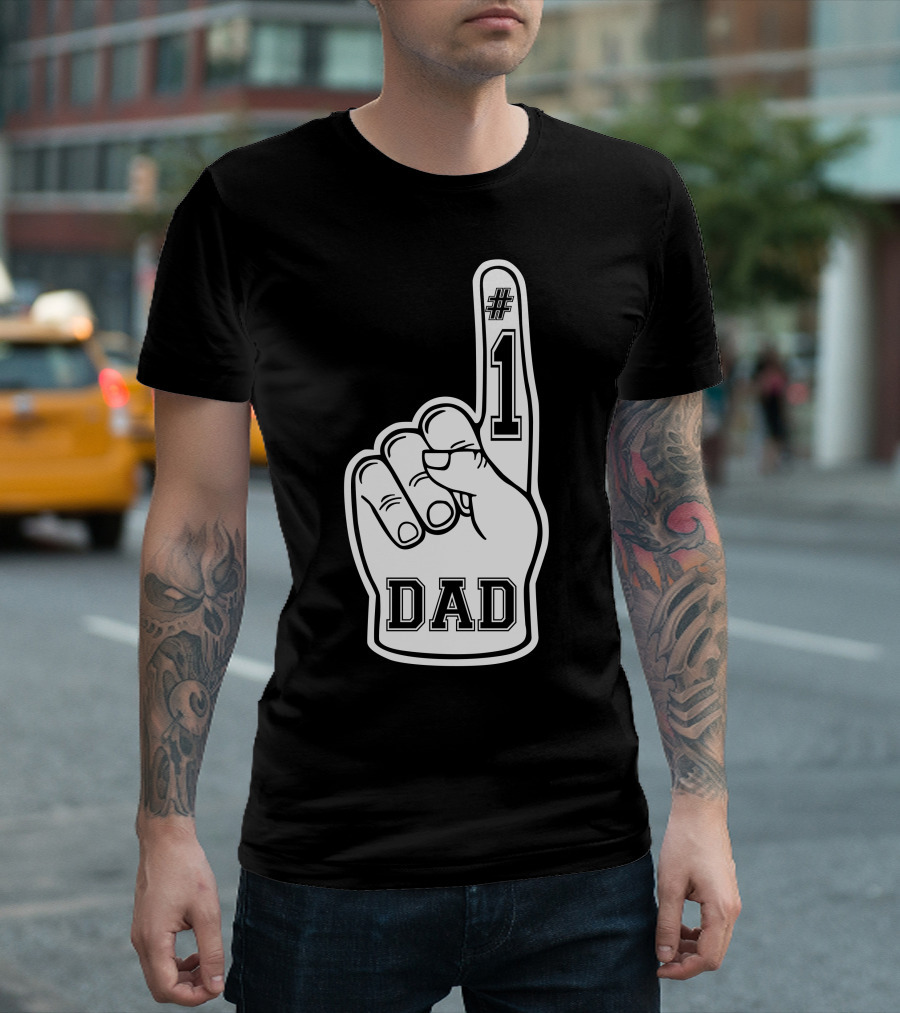 1 Dad Foam Finger T-Shirt