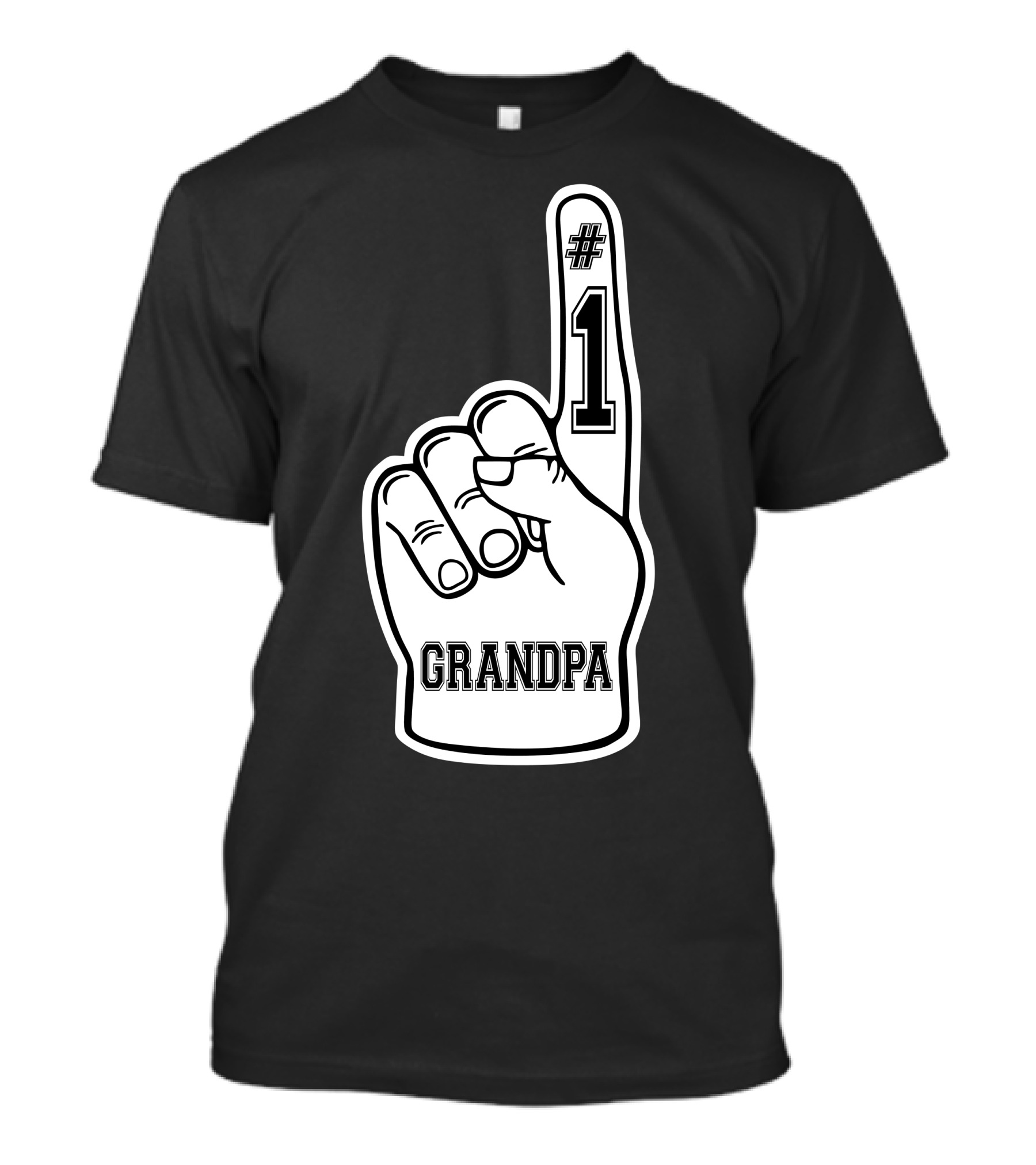1 Grandpa Foam Finger T-Shirt