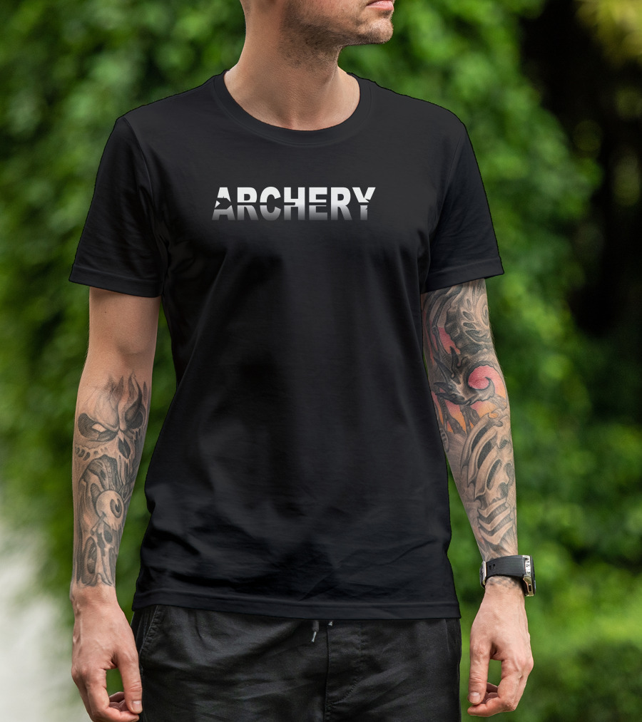 Archery Bow And Arrow Reflection T-Shirt