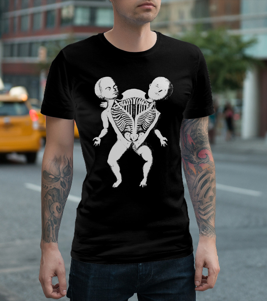 Conjoined Twin Ribcage Anatomy T-Shirt