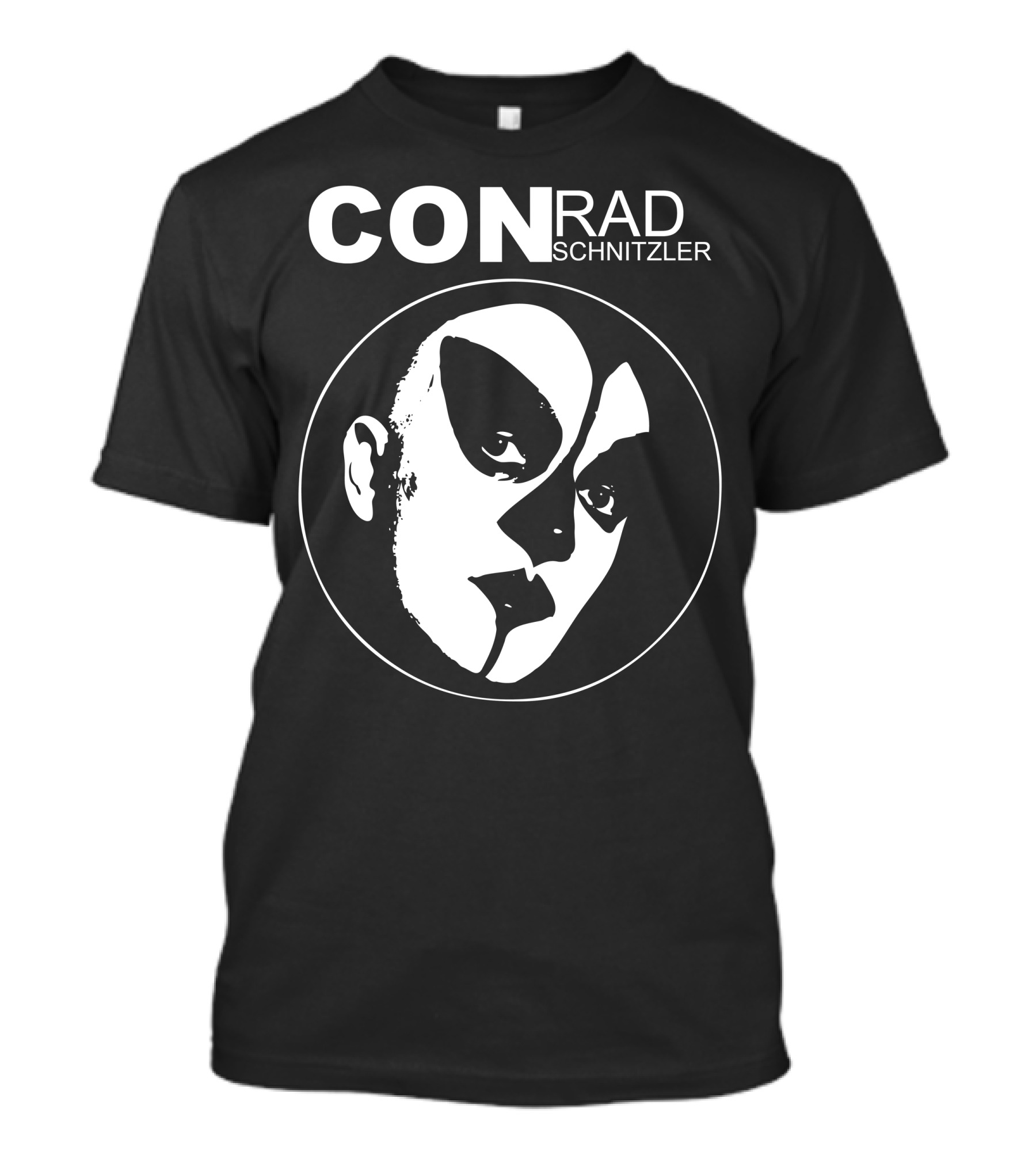 CONrad Schnitzler Black And White Face T-Shirt