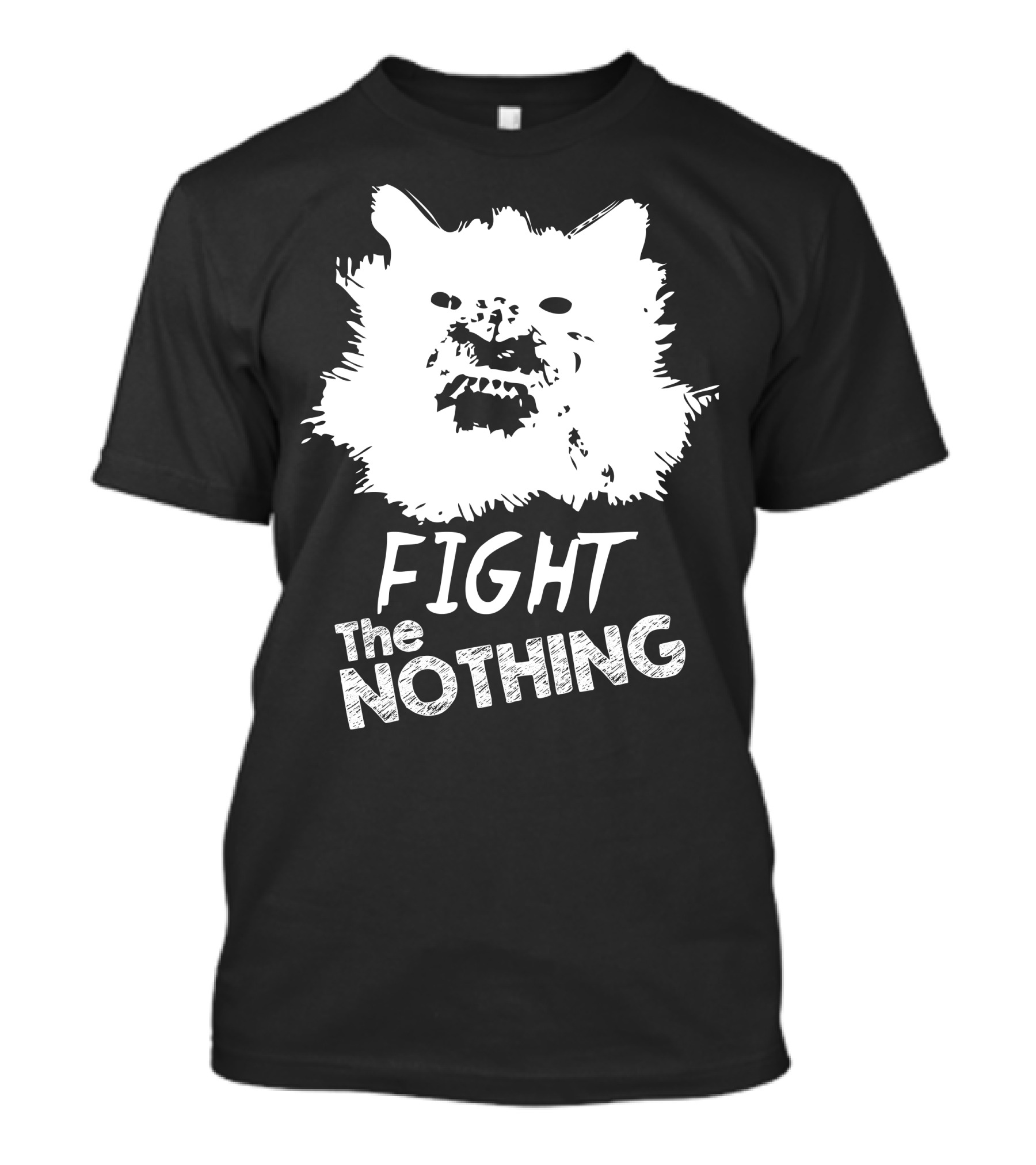 Fight The Nothing White Wolf Symbol T-Shirt