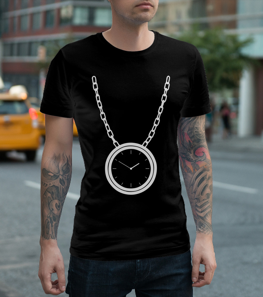 Flava Flav Public Enemy Clock Chain T-Shirt