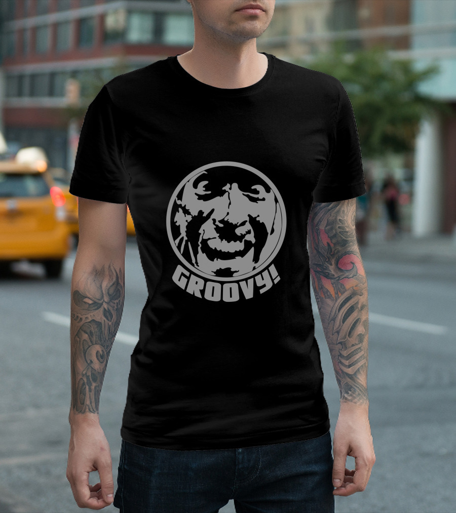 Groovy Retro Face and Dance T-Shirt