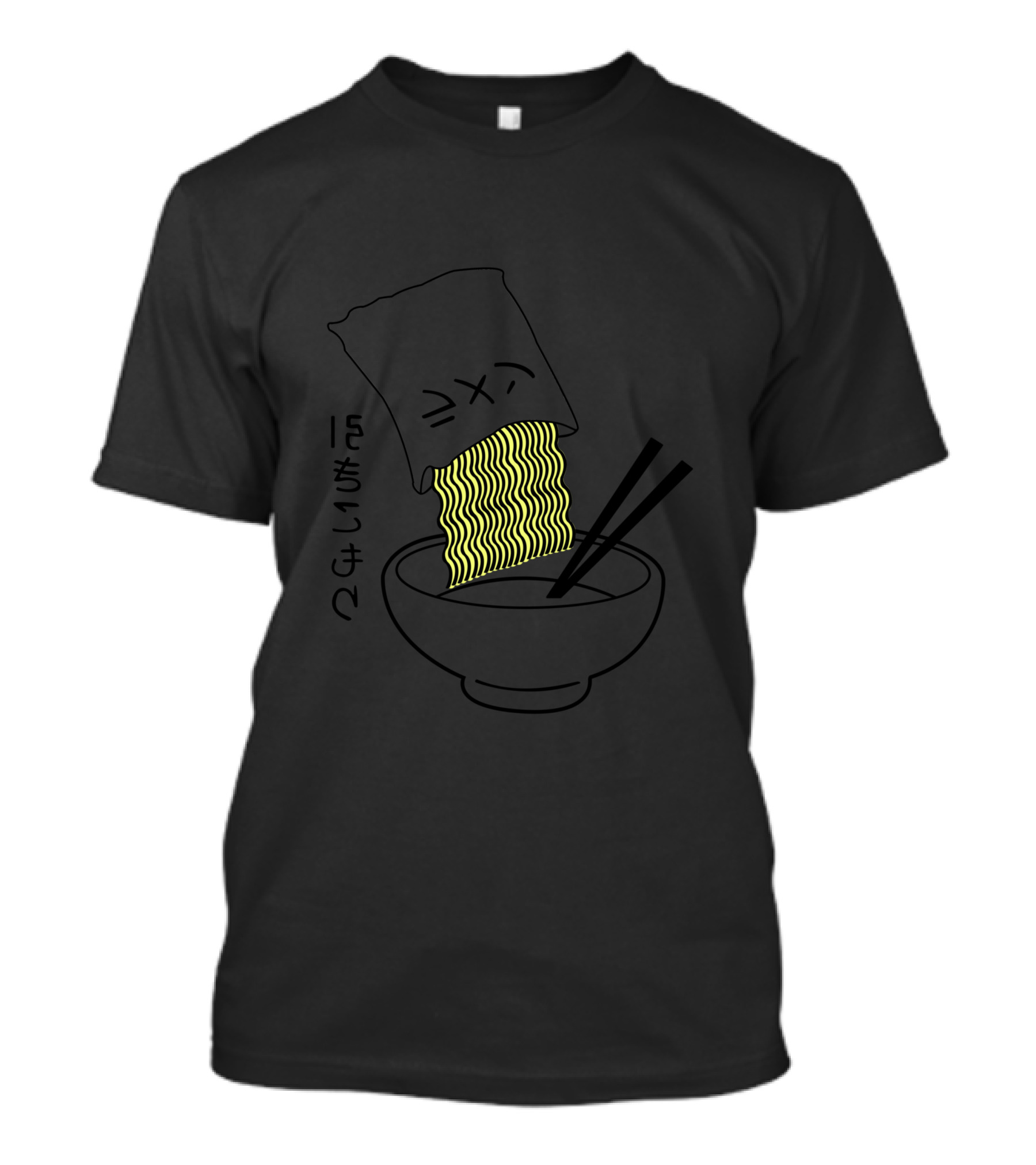 Harajuku Noodles Japanese Letter Ramen Bowl T-Shirt