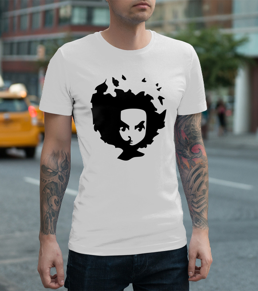 Huey Freeman Boondocks Silhouette Dark T-Shirt