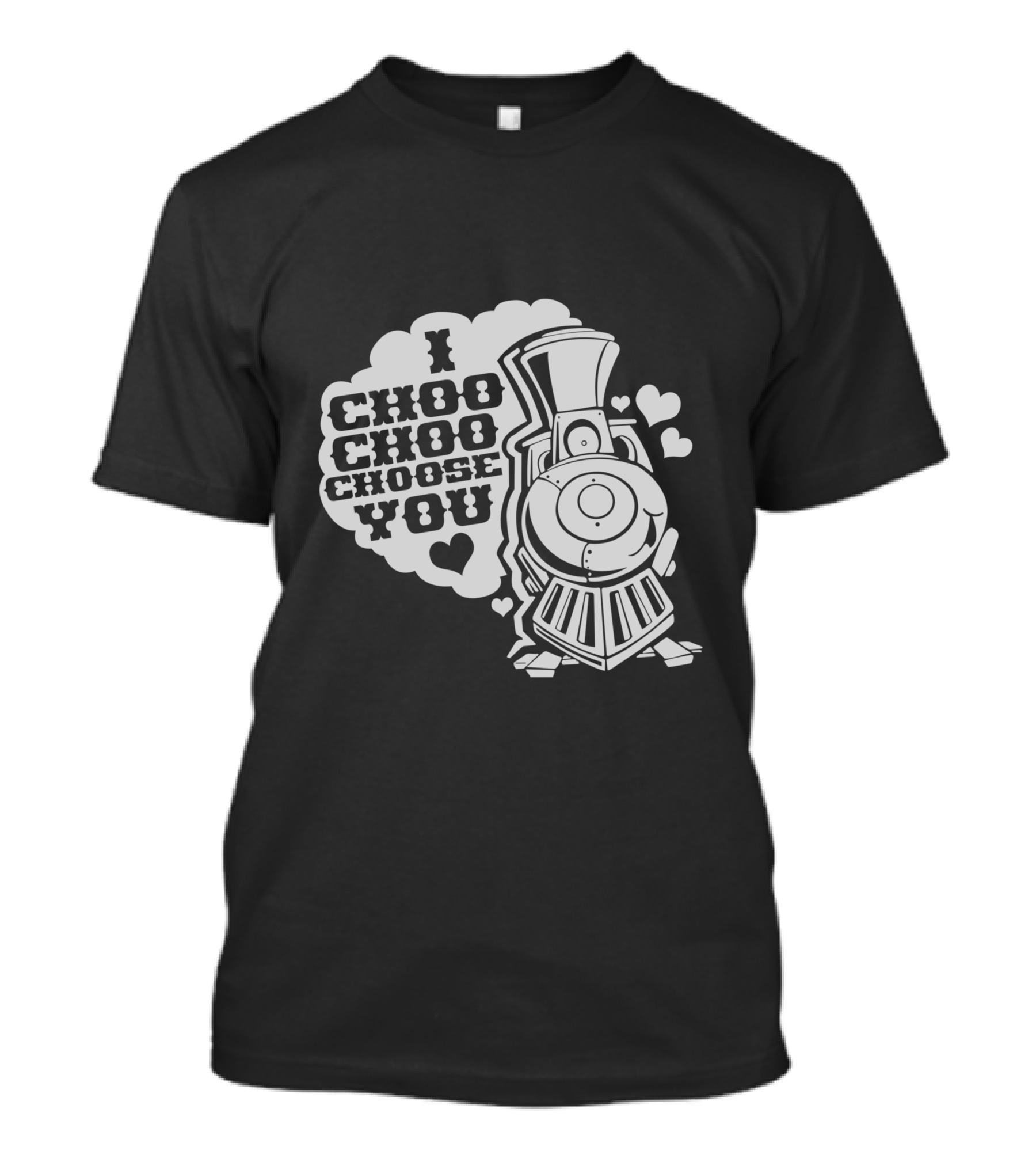 I Choo Choo Choose You Train Love Hearts T-Shirt