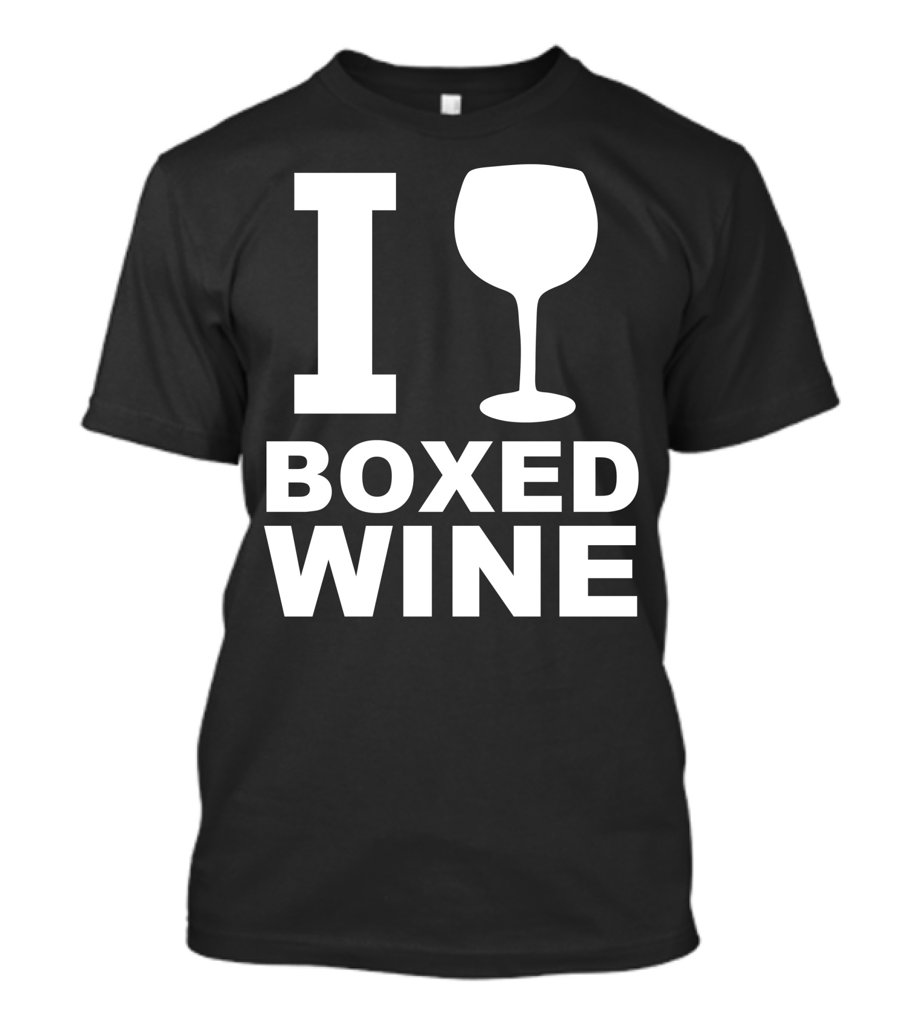 I Love Boxed Wine Glass T-Shirt