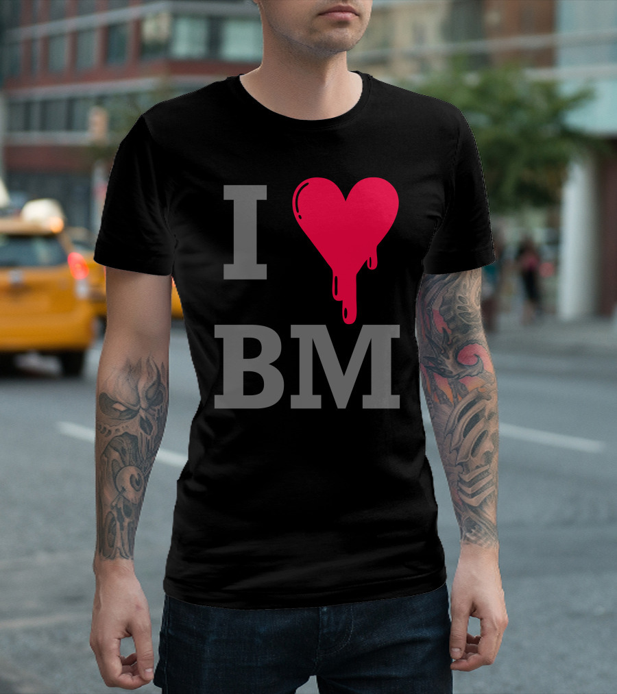 I Heart BM Dripping Red T-Shirt