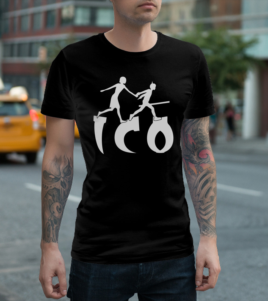 Ico Running Silhouette Holding Hands T-Shirt