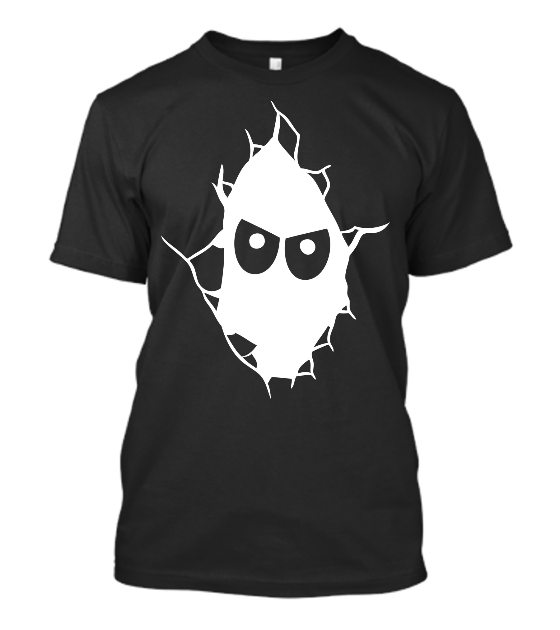 Monster Peeking Through Crack In Wall T-Shirt