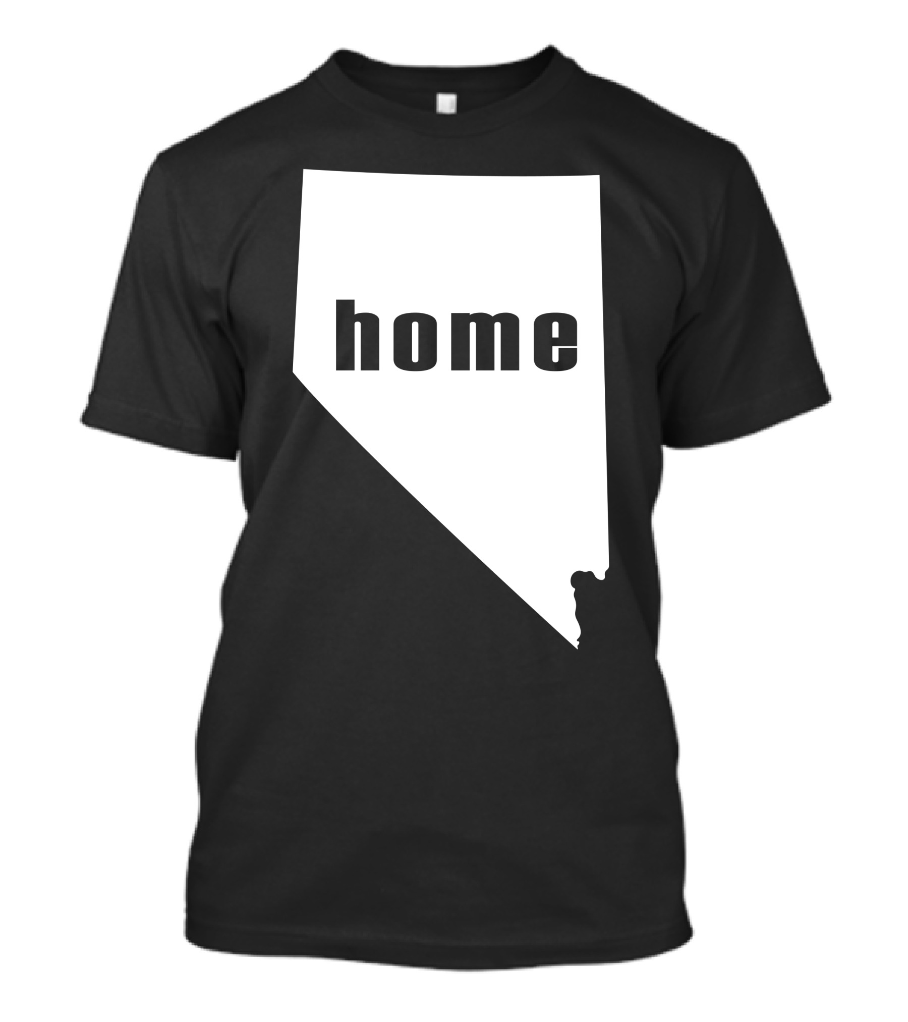 Nevada State Silhouette Home Text Minimalist T-Shirt