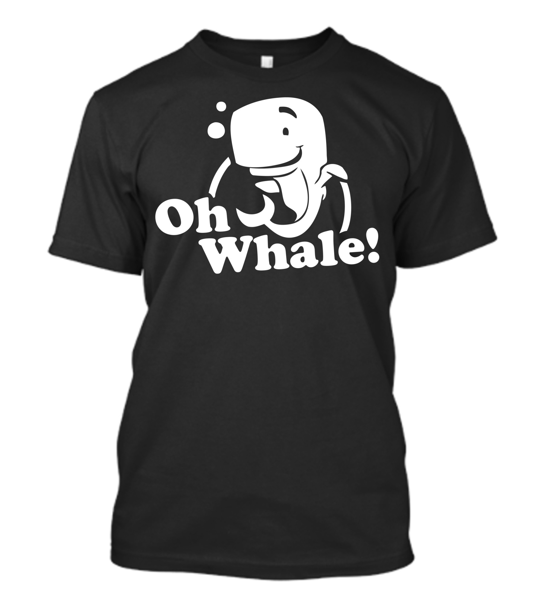 Oh Whale Funny Cartoon Style Whale Pun T-Shirt