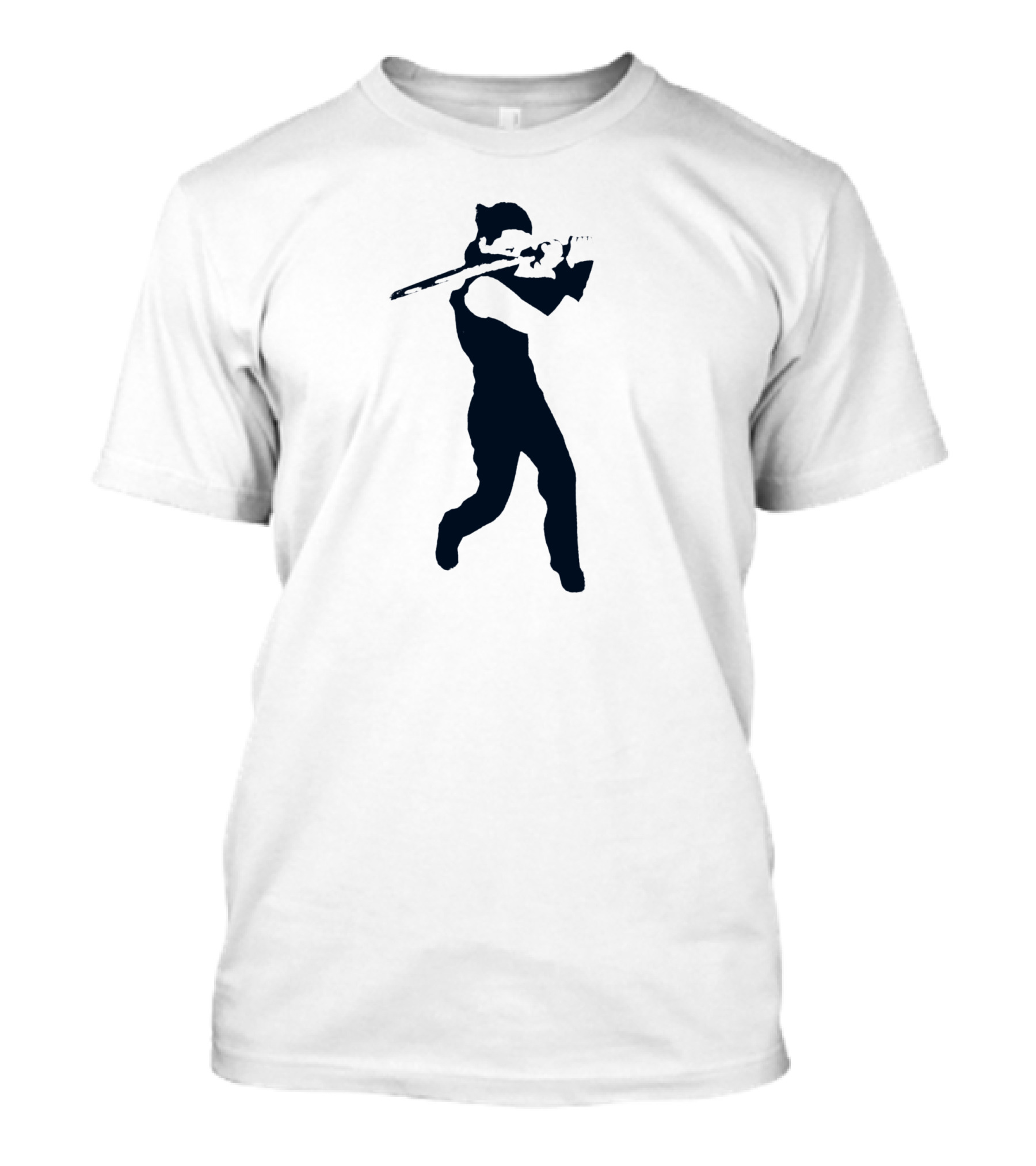 Ominous Ninja Warrior Shadow With Katana T-Shirt