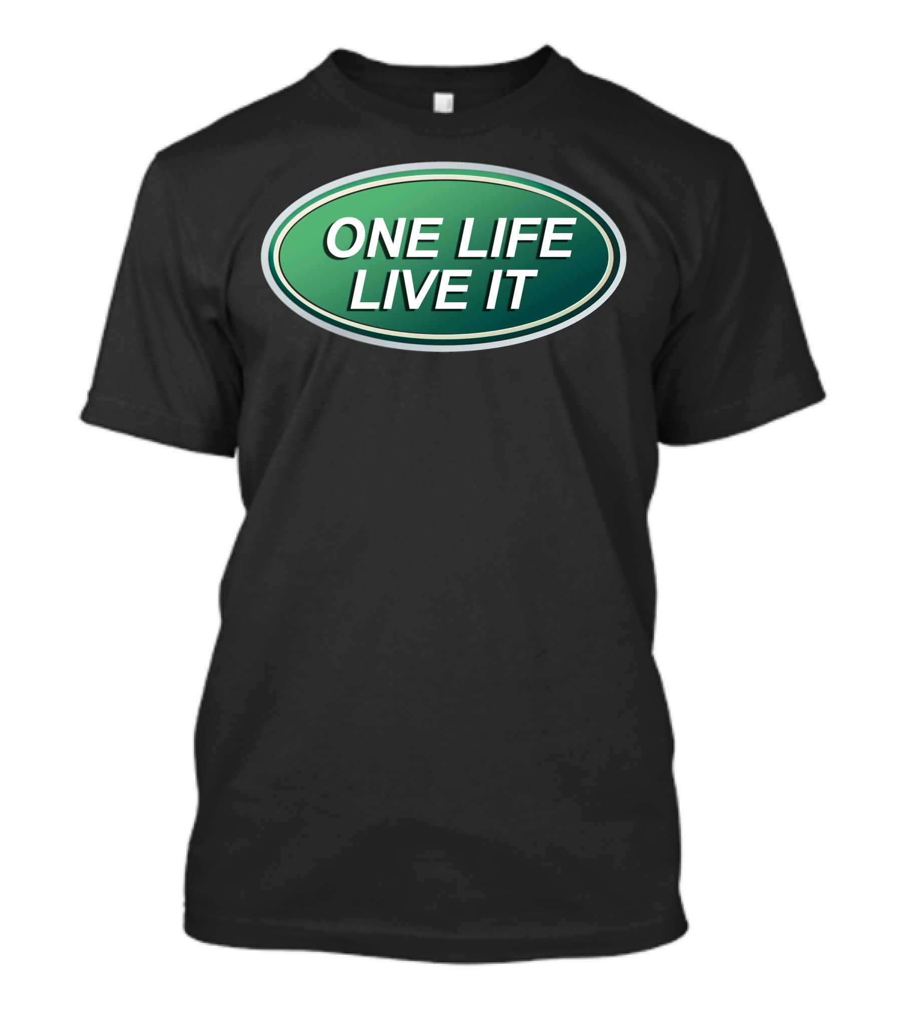 ONE LIFE LIVE IT Green Oval T-Shirt