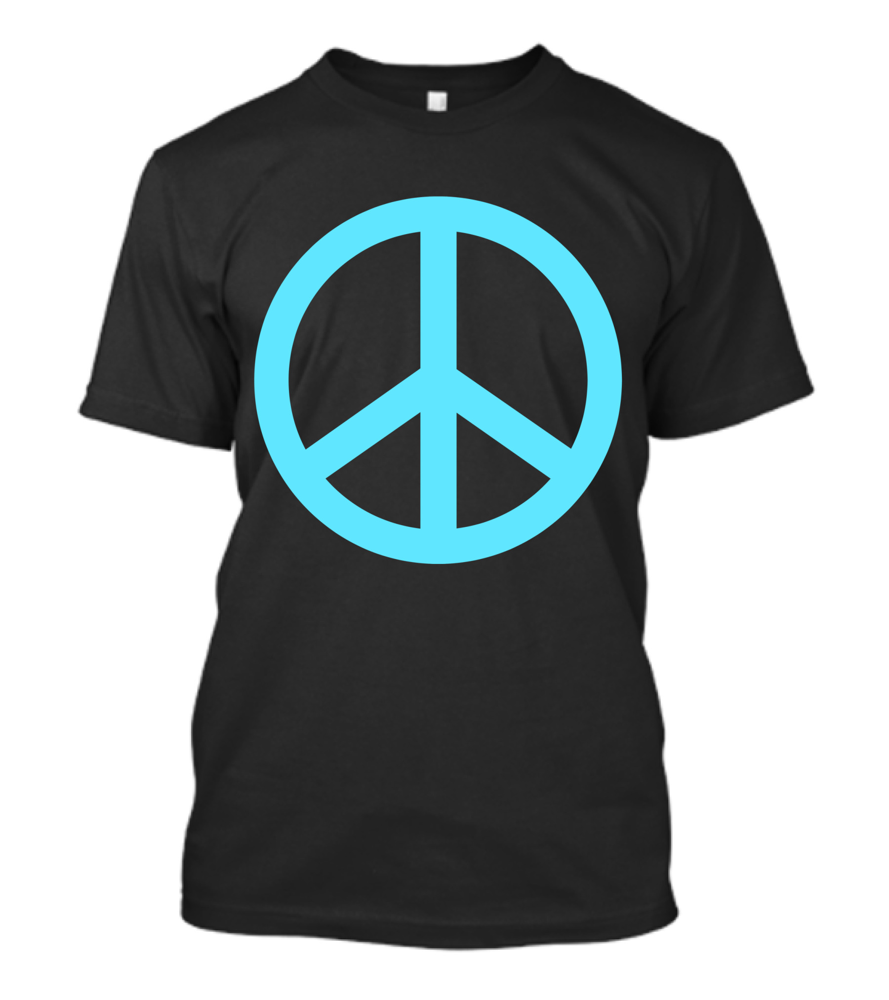 Peace Symbol Blue Circle T-Shirt