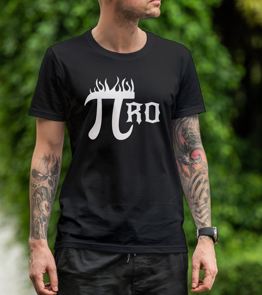 Pi Ro Flame Font T-Shirt