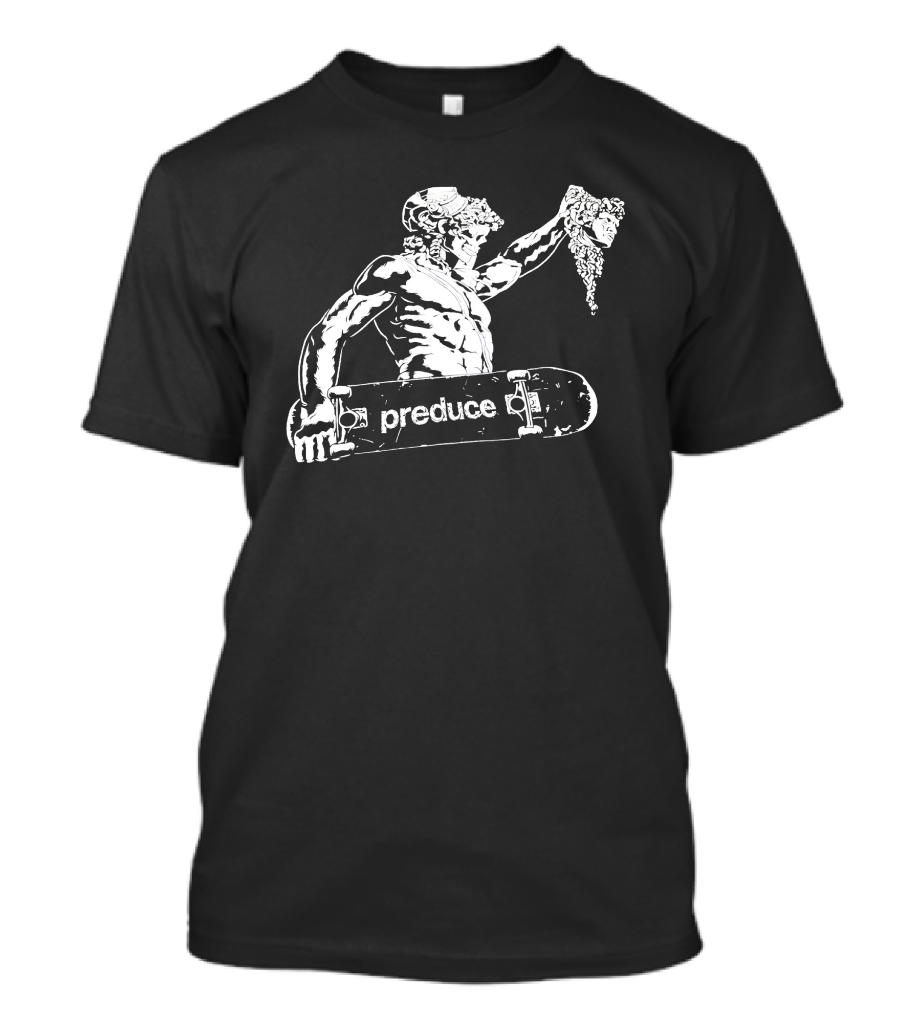 Preduce X Trk Skateboard Statue Grapes Black T-Shirt