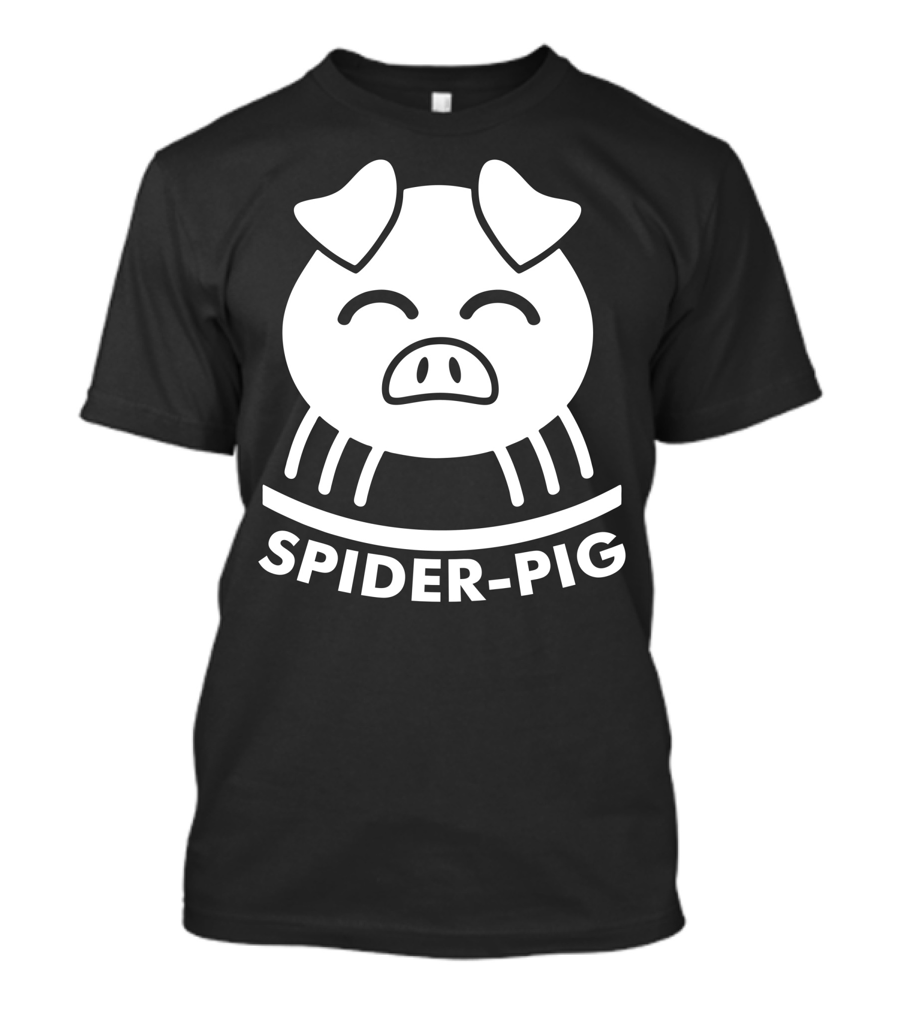 Spider-Pig Cartoon Pig Face T-Shirt