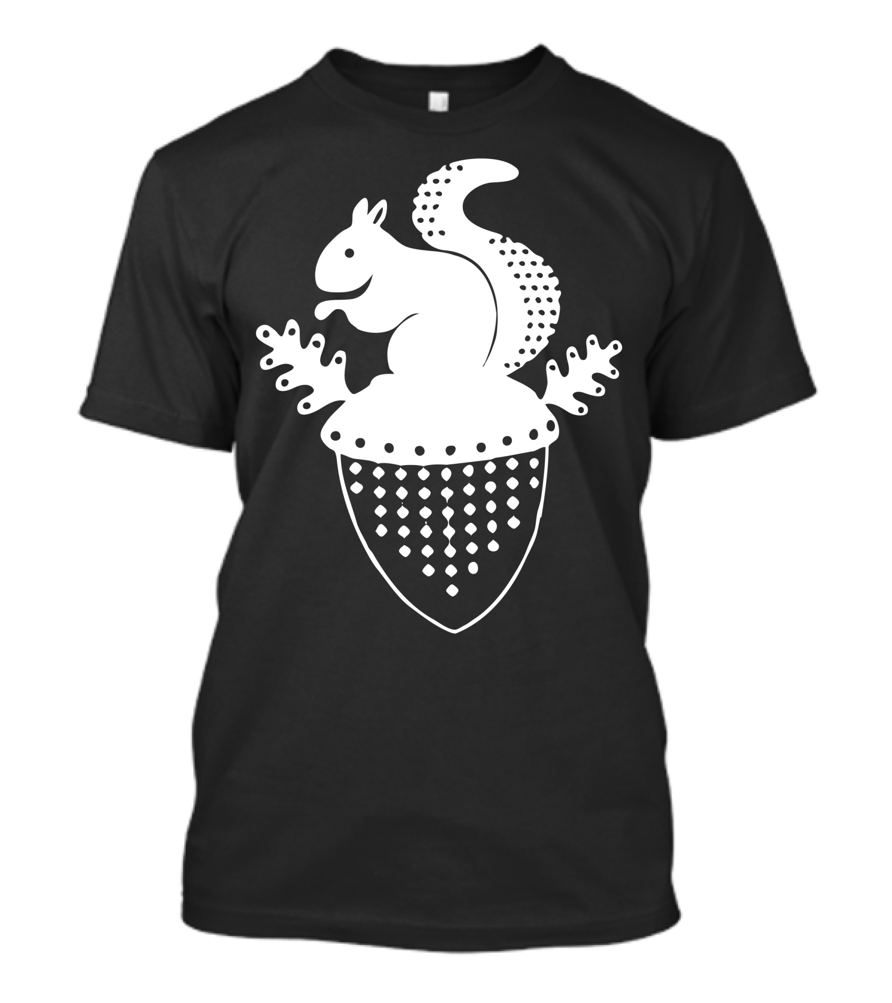 Squirrel Acorn Crest Navy T-Shirt
