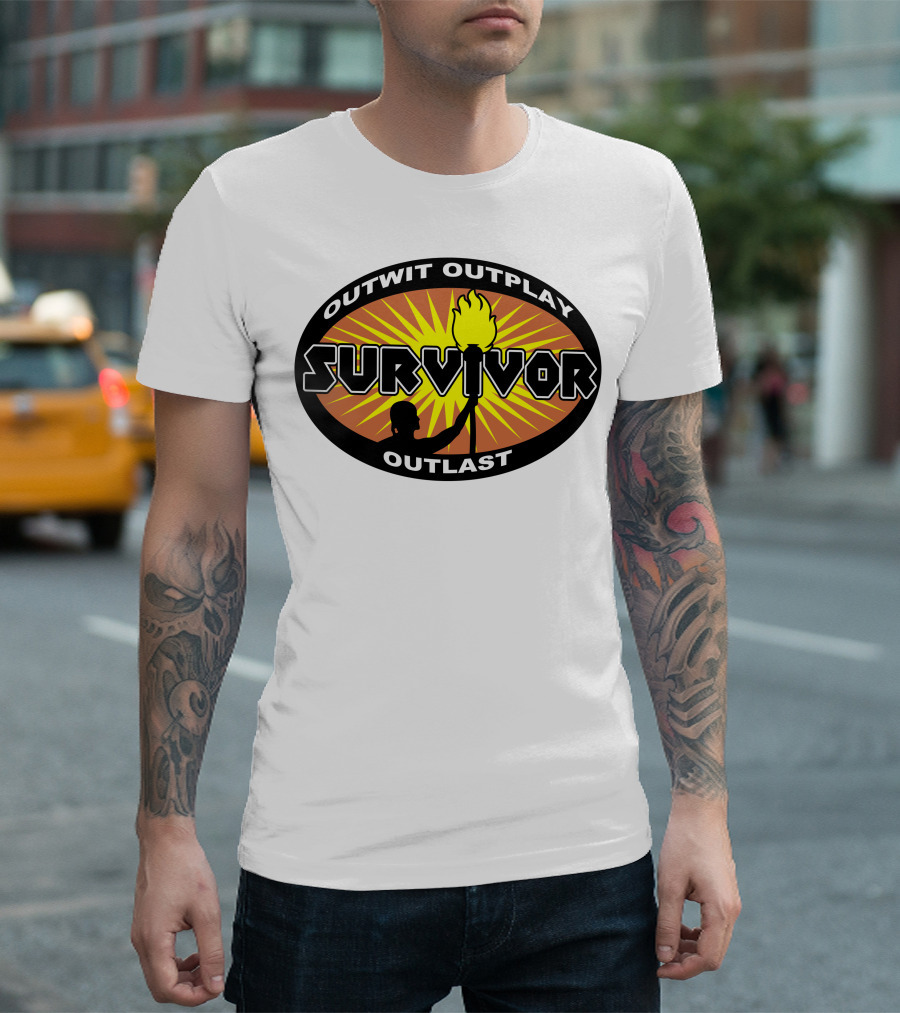 OUTWIT OUTPLAY OUTLAST Survivor Add Your City T-Shirt