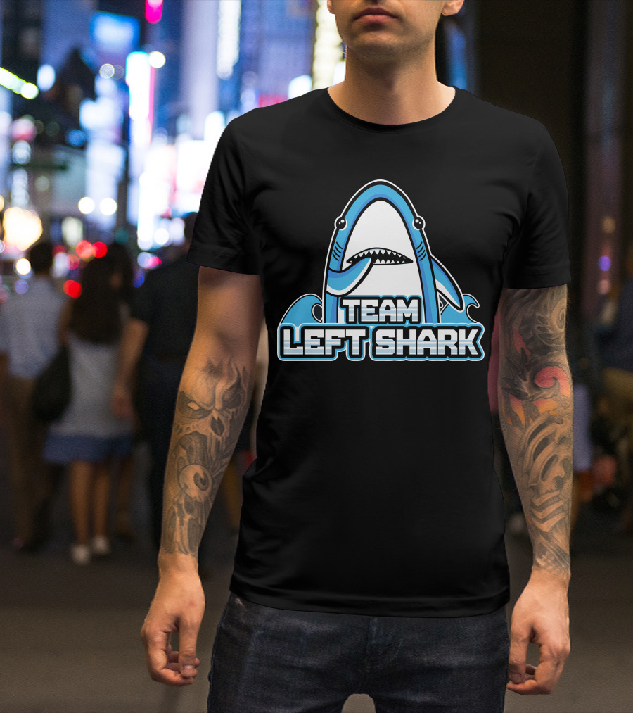 Team Left Shark Iconic Dance Meme Shark T-Shirt