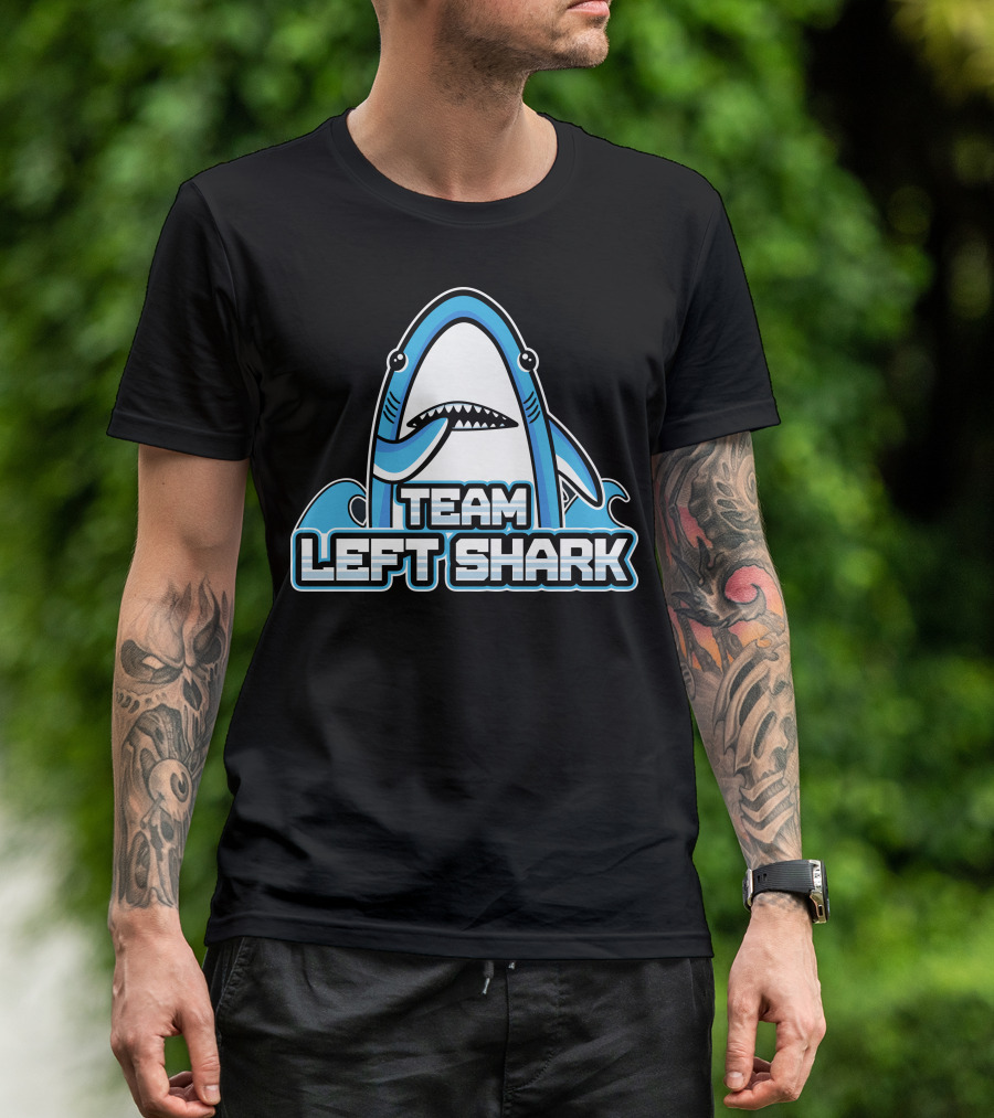 Team Left Shark Iconic Dance Meme Shark T-Shirt