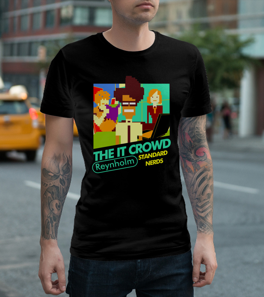 The IT Crowd Reynholm Standard Nerds NES Game T-Shirt