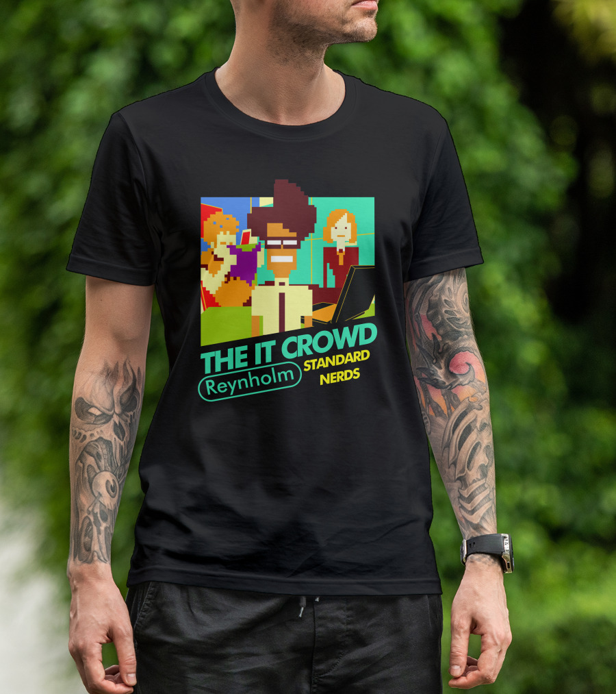 The IT Crowd Reynholm Standard Nerds NES Game T-Shirt