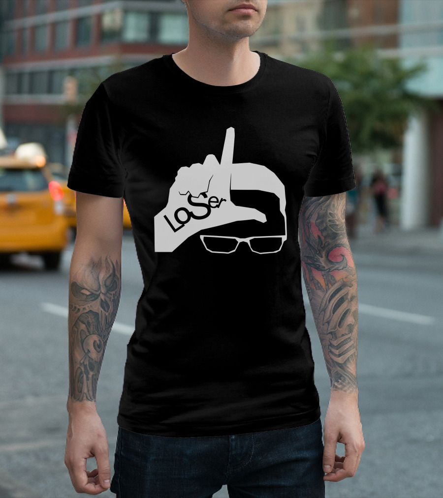 LoSer Hand Gesture with Glasses T-Shirt