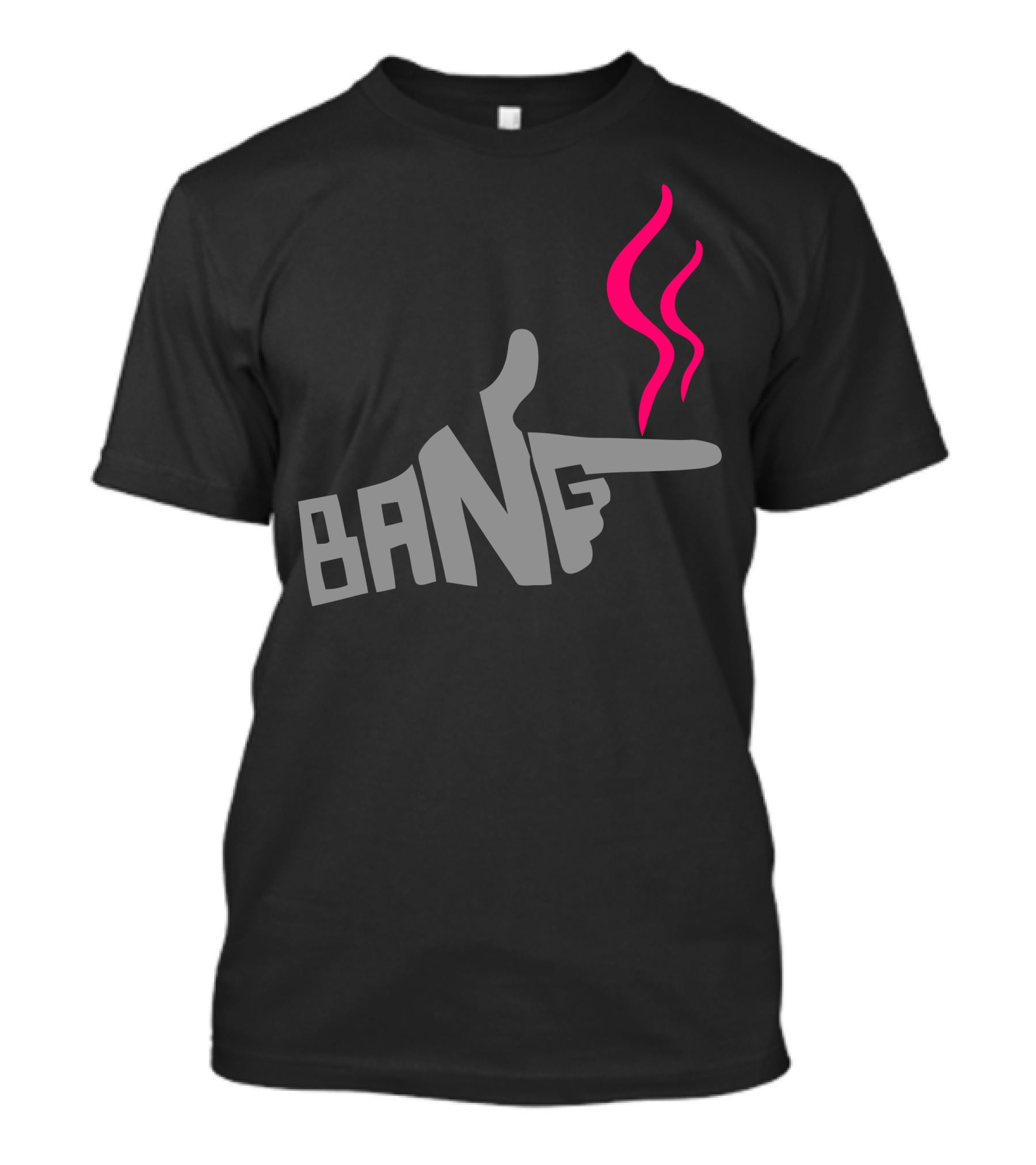 Trigun Vash The Stampede Bang Smoking Finger Hand Gesture T-Shirt