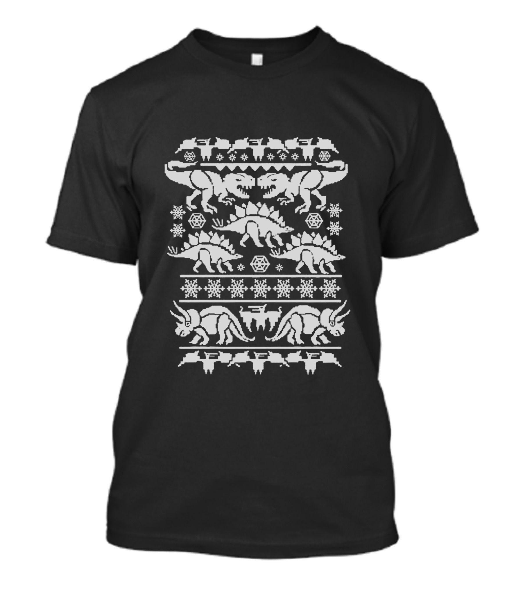 Ugly Dinosaur Christmas T-Shirt