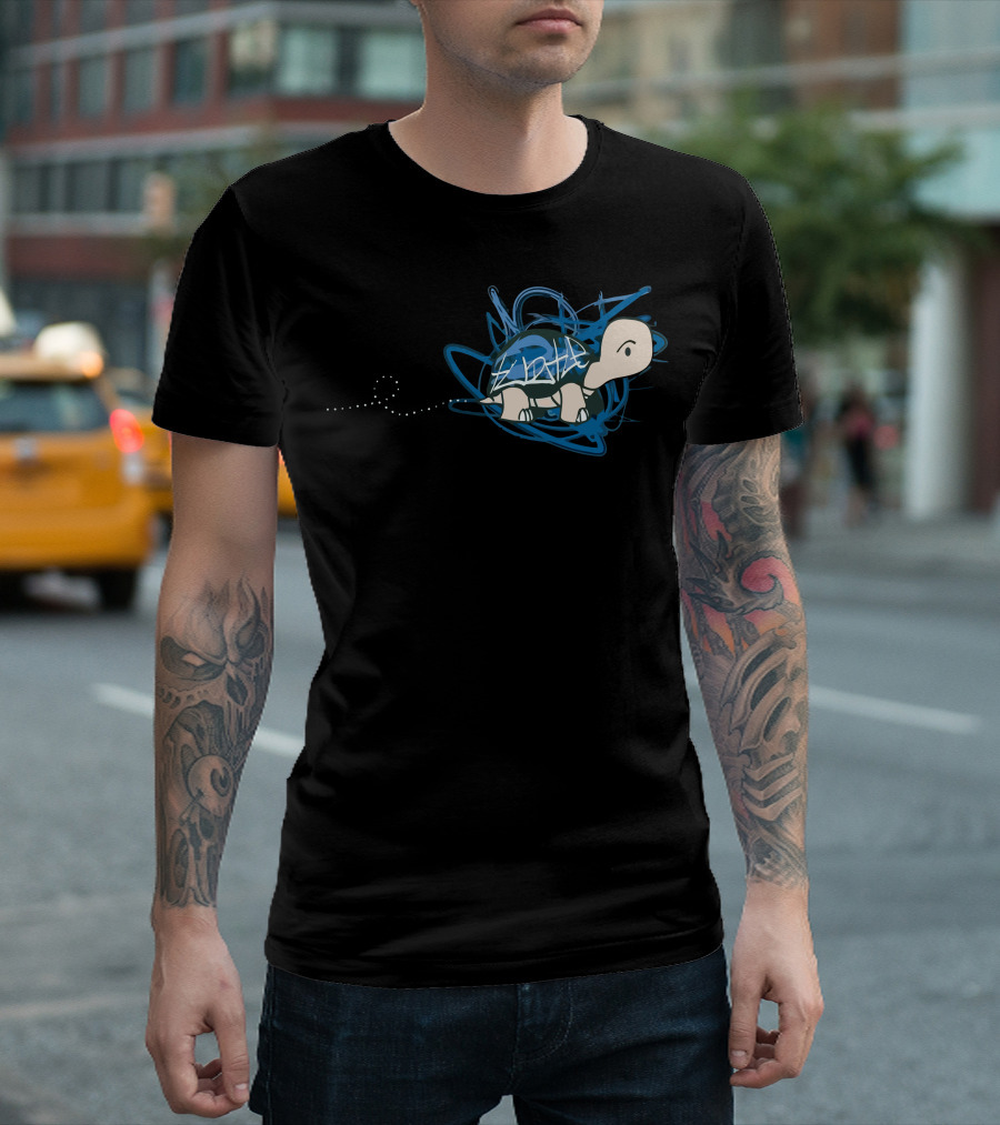 Vandalized Graffiti Turtle Scribble T-Shirt