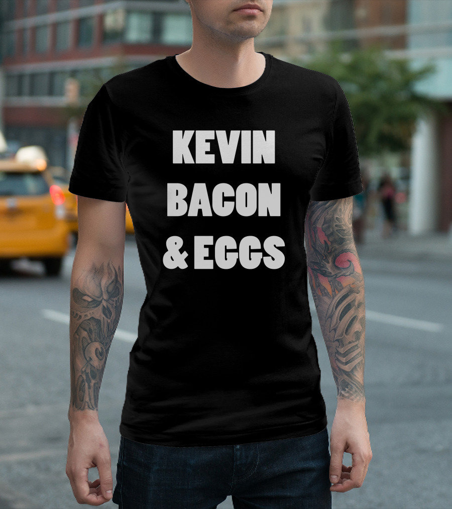Kevin Bacon And Eggs 80s Retro Humor T-Shirt
