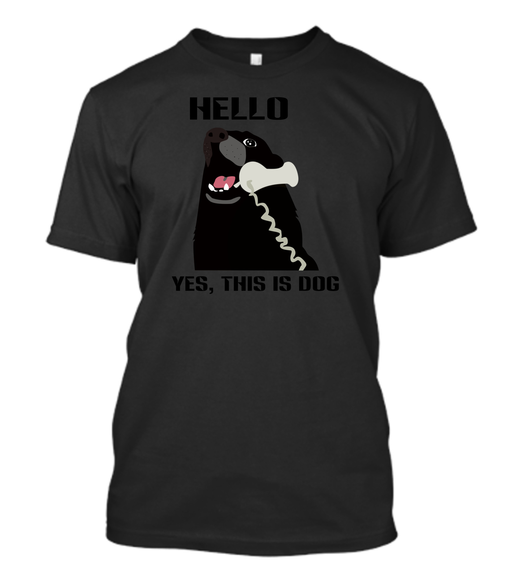 Hello Yes This Is Dog Telephone Phone T-Shirt