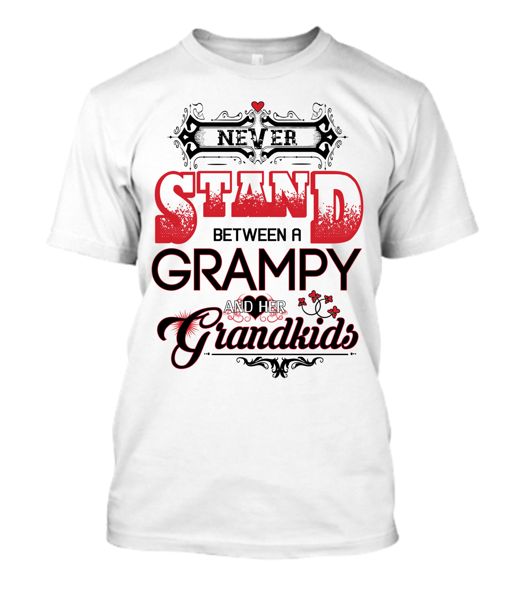 NEVER STAND BETWEEN A GRAMPY AND HER GRANDKIDS T-Shirt