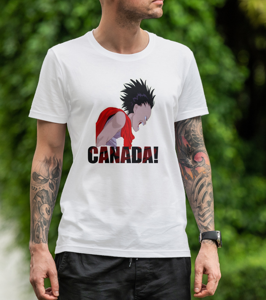 Kaneda Akira Anime Iconic Scene Character T-Shirt