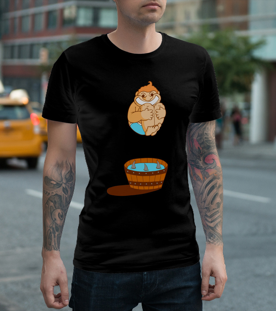 Boy Attack Dive Into Spiked Barrel T-Shirt