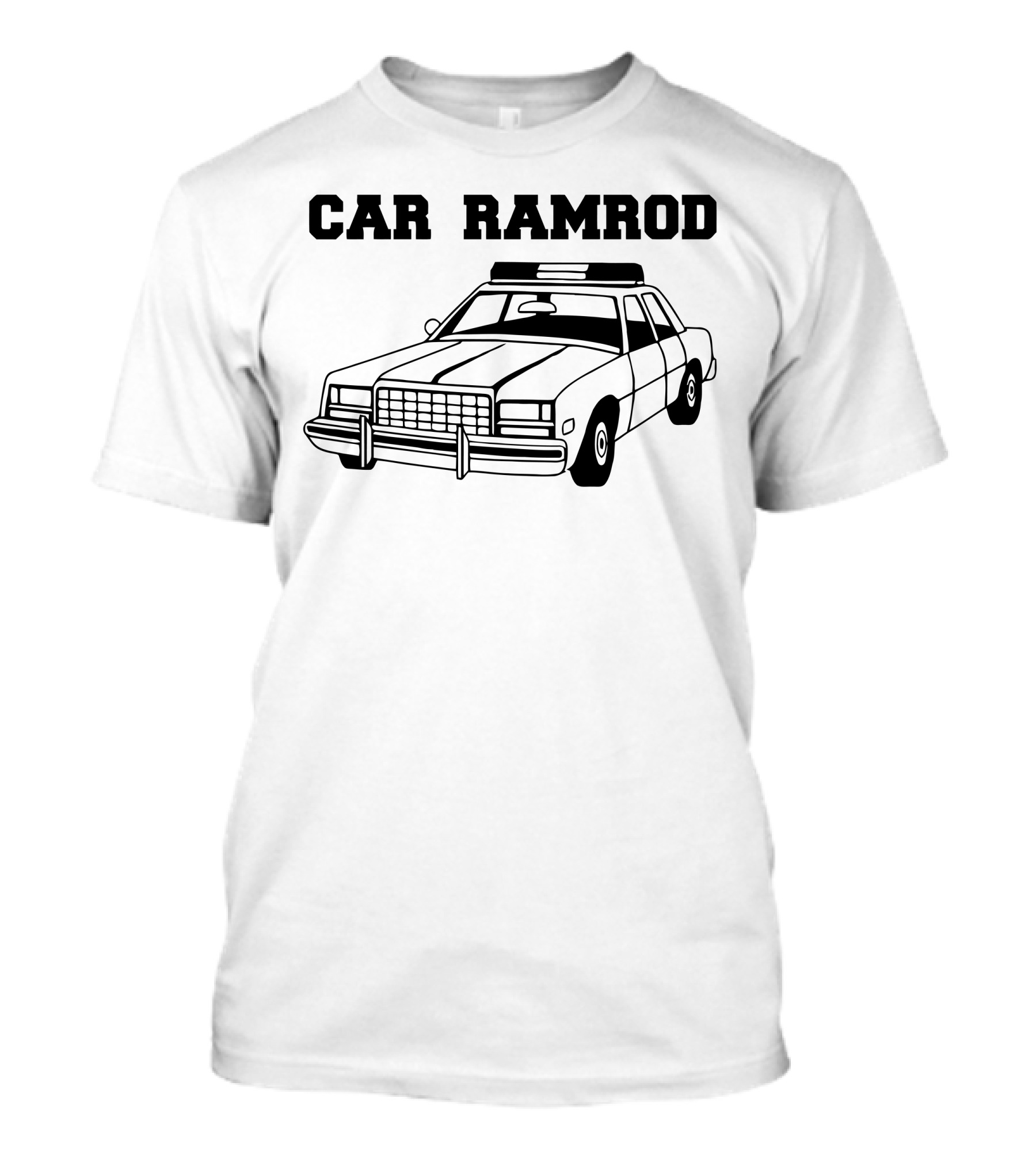 Car Ramrod Iconic Police Cruiser Nostalgia T-Shirt
