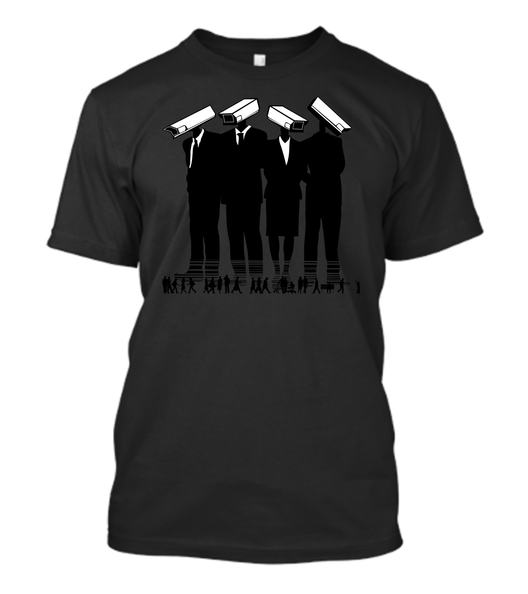 CCTV Surveillance Heads In Business Suits Government Control T-Shirt