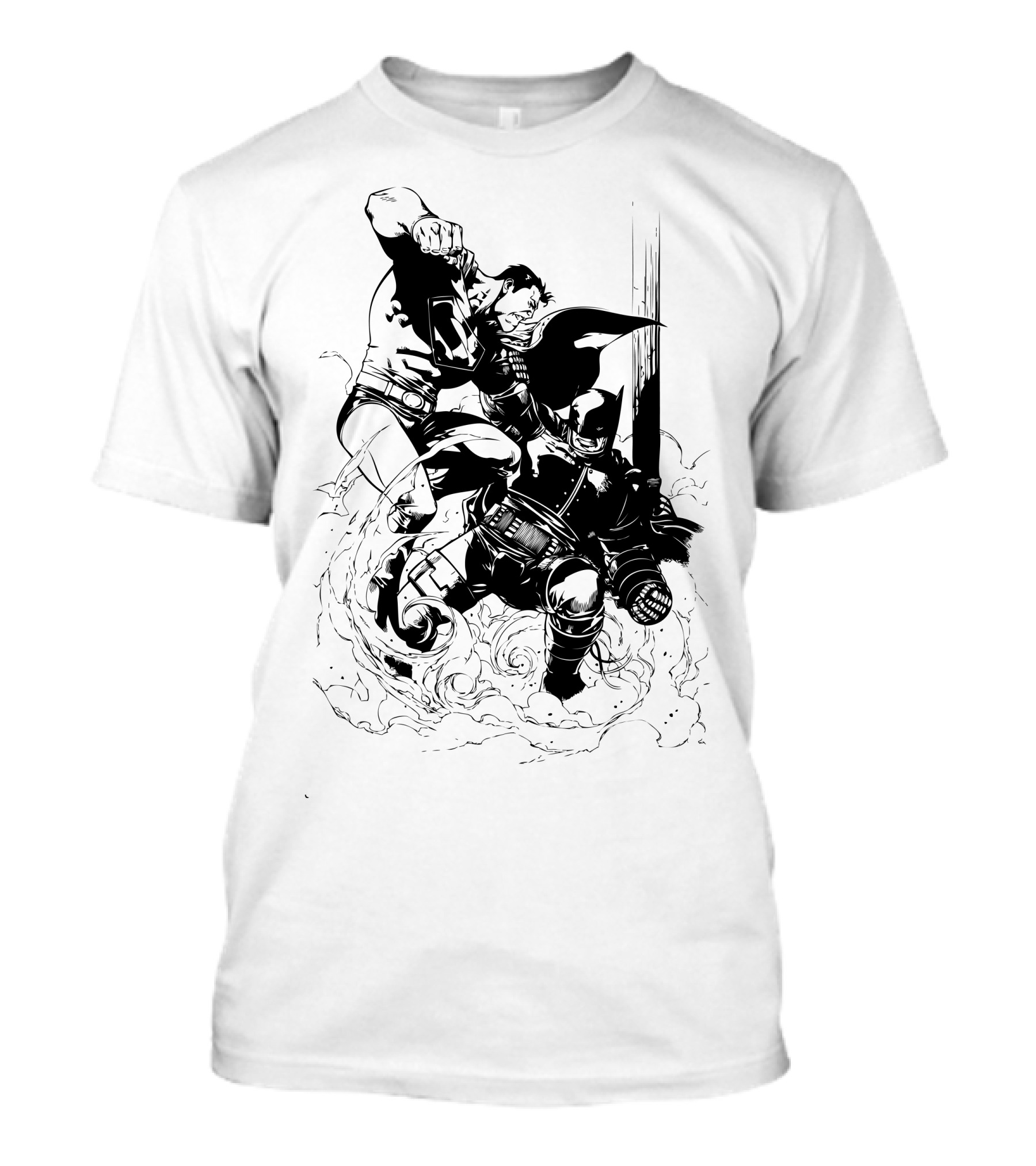 Clash Of The Justice Knight Vs. Man Of Steel Showdown T-Shirt