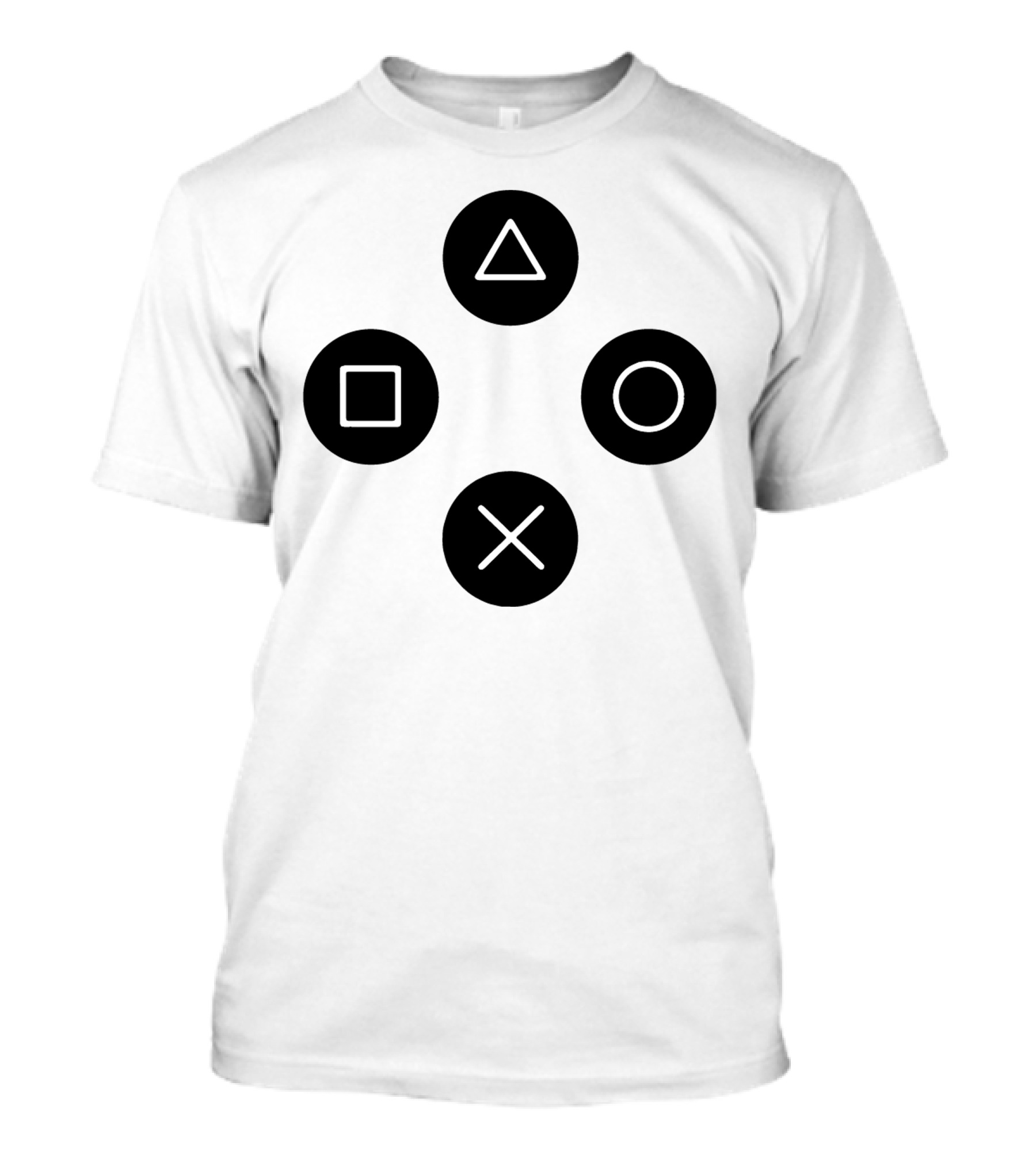 Cool Gamers Controller Joystick Iconic Button Symbols T-Shirt