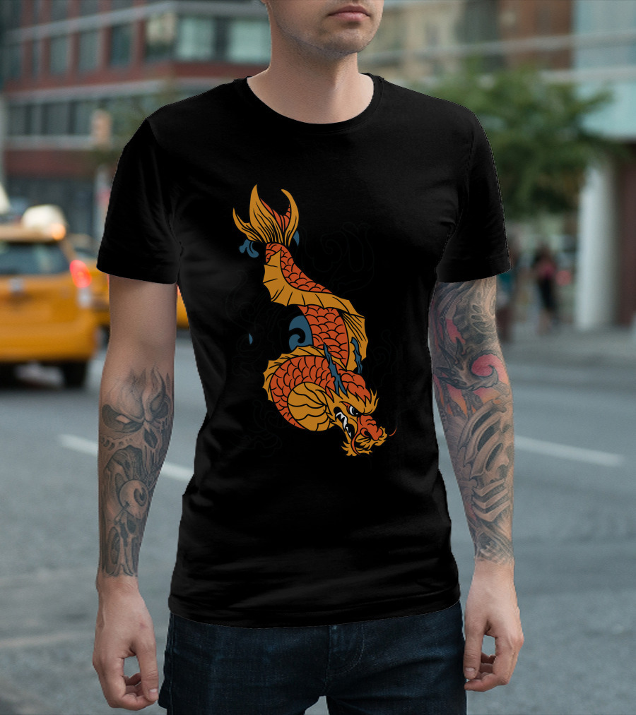 Dragon Koi Transformation Mythical Creature T-Shirt